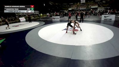 110 lbs Cons. Rd Of 16 - Kingston Tran, Spartan WC vs Danielis Avendano Bernal