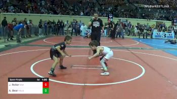 52 lbs Semifinal - Jaxon Roller, R.A.W. vs Ayo Bear, Mojo Grappling