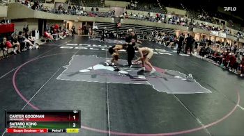 121 lbs Round 2 (4 Team) - Carter Goodman, Menomonie vs Saitaro Kong, Apple Valley