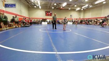 70 lbs Rr Rnd 5 - Kinslee McVey, Honey Badgers Wrestling Club vs Timberlyn Edwards, Runestone