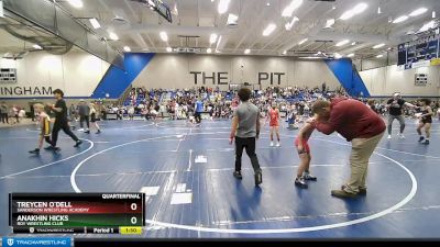 65 lbs Quarterfinal - Anakhin Hicks, Roy Wrestling Club vs Treycen O`Dell, Sanderson Wrestling Academy