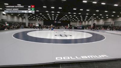 56 lbs 1st Place Match - Oakley Newby, Westlake Wrestling Club vs Cristiano Gutierrez, Region Wrestling Academy