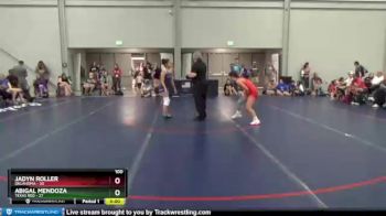 100 lbs Placement Matches (8 Team) - Jadyn Roller, Oklahoma vs Abigal Mendoza, Texas Red