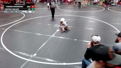 56 lbs Cons. Sub-quarters - Hudsen Shoemaker, Mountain Man Wrestling Club vs Hunter Carlson, Shootbox Rigby