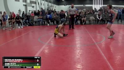 85 lbs Round 1 (8 Team) - Gabe Ryzyi, Dundee Wrestling (MI) vs Nicholas Russell, Death Squad Wrest (IN)