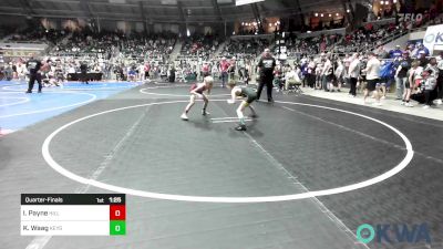 55 lbs Quarterfinal - Ike Payne, Hilldale Youth Wrestling Club vs Karson Waag, Keystone Wrestling Club