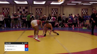 57 kg 3rd Place - Dalton Henderson, Virginia vs Antonio Mininno, Pennsylvania RTC