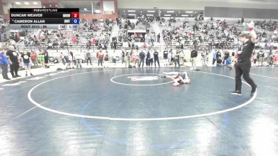 86 lbs Champ. Round 1 - Duncan Weaver, Mat Rats Rebooted Wrestling vs Cameron Allan, Inland Northwest Wrestling Training Center