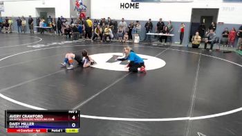 81 lbs Quarterfinal - Avery Crawford, Soldotna Whalers Wrestling Club vs Daisy Miller, Mat-Su Matmen