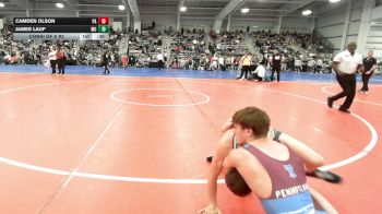 132 lbs Consi Of 8 #2 - Camden Olson, PA vs James Lauf, MO
