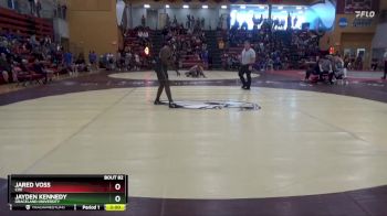 184 lbs Quarterfinal - Jared Voss, Coe vs Jayden Kennedy, Graceland University