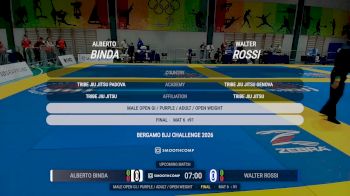 Alberto Binda vs Walter Rossi 2026 UIJJ BERGAMO BJJ CHALLENGE