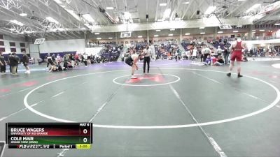 285 lbs Semifinal - Bruce Wagers, University Of Rio Grande vs Cole Mair, Grand View (Iowa)