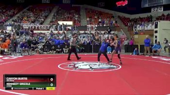 110 lbs Champ. Round 1 - Canyon Burtis, Baldwin vs Kennedy Grizzle, Lyons