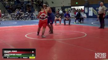 285 lbs Cons. Round 2 - Christopher Magat, Los Altos vs Michael Perez, Hueneme