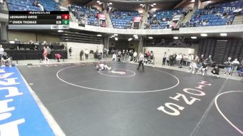120 lbs Cons. Round 3 - Owen Thomas, Carmel Catholic vs Leonardo Ortiz, Orland Park (Sandburg)