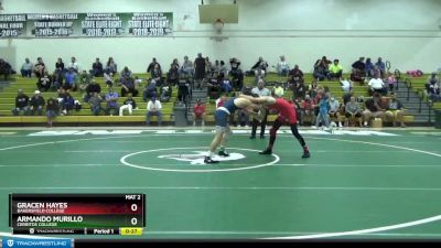 165 lbs Semifinal - Armando Murillo, Cerritos College vs Gracen Hayes, Bakersfield College