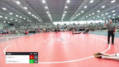 132 lbs Rr Rnd 1 - Dylan Hart, Hillbilly Hammers vs Ryan Hartung, RedNose Wrestling School - HS