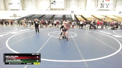108 lbs Cons. Semi - Nico Dolson, Club Not Listed vs Ethan Steuber, Empire Wrestling Academy