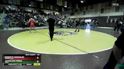 150 lbs Cons. Round 3 - Ascencion Perez, Chino vs Kenneth Gonzales, Central East