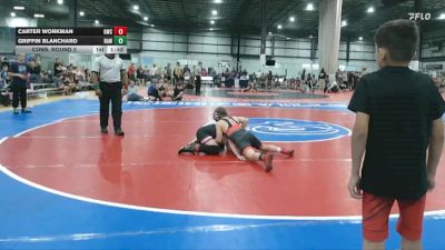 95 lbs Cons. Round 2 - Carter Workman, Grizzly Wrestling Club vs Griffin Blanchard, Raleigh Area Wolfpack