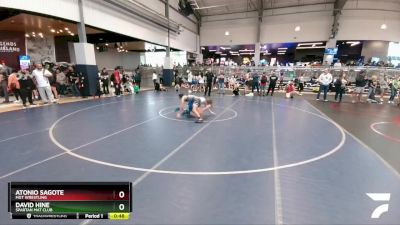 126 lbs Round 5 - David Hine, Spartan Mat Club vs Atonio Sagote, MGT Wrestling