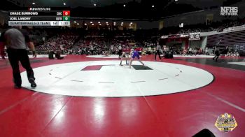 106 lbs Quarterfinals (8 Team) - Chase Burrows, CHICKASHA vs Joel Landry, GUTHRIE