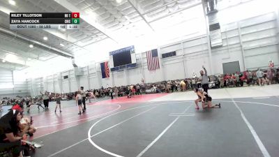 58 lbs Rr Rnd 3 - Riley Tillotson, No Team vs Zaya Hancock, Chickens Wrestling Club
