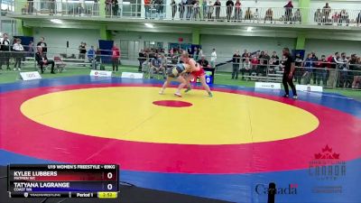 69kg Semifinal - Kylee Lubbers, Matmen WC vs Tatyana Lagrange, Coast WA