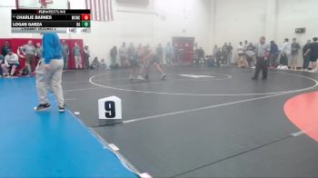 150 lbs Champ. Round 2 - Charlie Barnes, Michigan City Wrestling Club vs Logan Garza, Boone Grove