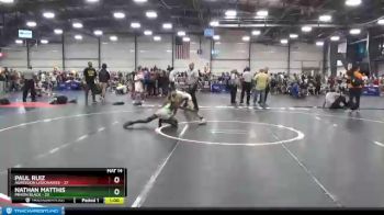 88 lbs Round 5 - Nathan Matthis, Minion Black vs Paul Ruiz, Agression Legionaries