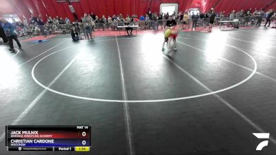 132 lbs Cons. Round 1 - Jack Mulnix, Kenosha Wrestling Academy vs Christian Cardone, Wisconsin