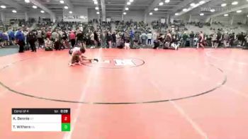 170 lbs Consi Of 4 - Kael Bennie, UT vs Tyler Withers, PA