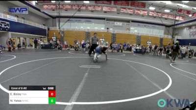 85 lbs Consi Of 8 #2 - Everett Bolay, Perry Wrestling Academy vs Noah Yates, Newcastle Youth Wrestling