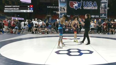 106 lbs Cons. Quarters - Anthony Castillo, Colorado vs DeVaughn Miller, Alabama