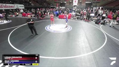 125 lbs Placement - Logan Cervantes, KCWA-FR vs Isaac Navarro, SDIKWA-FR