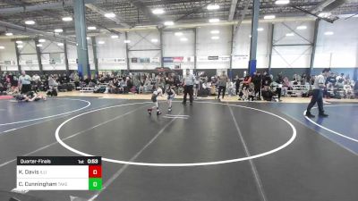 62 lbs Quarterfinal - Kamden Davis, Illinois Valley YW vs Chance Cunningham, Takedown Express W/C