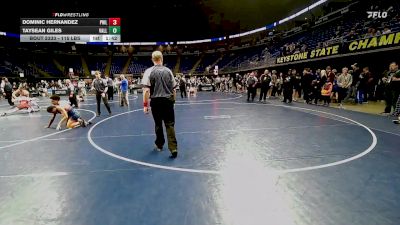 115 lbs Final - Dominic Hernandez, Philadelphia vs Taysean Giles, Valley View
