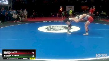 115 lbs 3rd Place Match - Hannah Rocklin, Chatfield vs Lindsey Lopez, Loveland