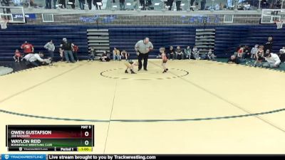 40 lbs Cons. Semi - Waylon Reid, Bonneville Wrestling Club vs Owen Gustafson, 208 Badgers