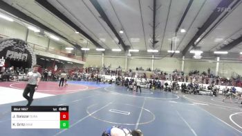 95 lbs 5th Place - Jorrdan Salazar, Duran Elite vs Kael Gritz, Dove Creek