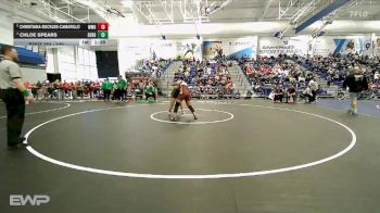 170 lbs Quarterfinal - Christiana Buckles-Camarillo, Wichita-West HS vs Chloe Spears, Derby