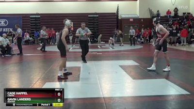 126 lbs Round 2 - Gavin Landers, Denver vs Cade Happel, Lisbon