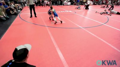 52 lbs Quarterfinal - Rylan Rathgeber, Chaparral Kids Wrestling Club vs Jett Boland, Tonkawa Takedown Club