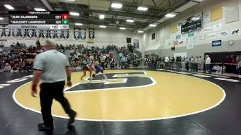 125 lbs Semifinal - Zuri Saunders, Central vs Malorey Lawrence, Glenrock