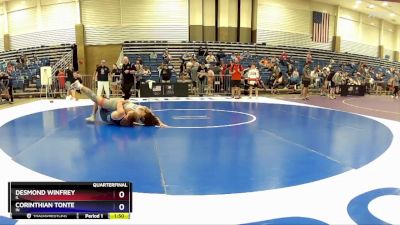 175 lbs Quarterfinal - Desmond Winfrey, IL vs Corinthian Tonte, IN