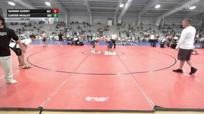 195 lbs Rr Rnd 1 - Gunner Guidry, Mat Warriors vs Carter Whaley, Knights Wrestling Club-Red