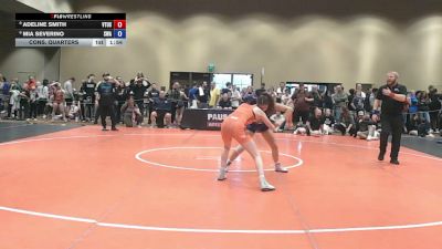 120 lbs Cons. Quarters - Adeline Smith, VTUSAW vs Mia Severino, Savage Wrestling Academy