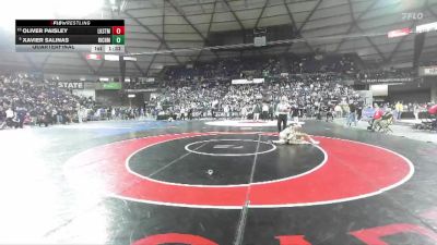 Boys 4A 138 lbs Quarterfinal - Xavier Salinas, Richland vs Oliver Paisley, Lake Stevens