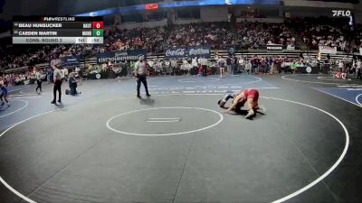 D 1 157 lbs Cons. Round 2 - Beau Hunsucker, Haughton vs Caeden Martin, Mandeville